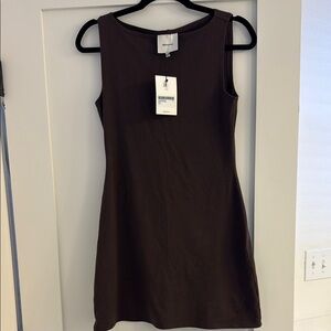 NWT Brown Reformation Nataly Dress - Small